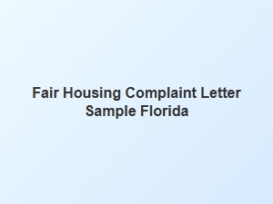 Fair Housing Complaint Timeline Florida