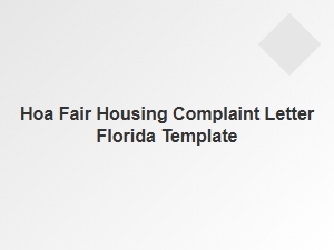 Fair Housing Complaint Timeline Florida