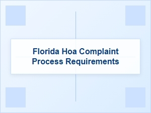 Florida Hoa Complaint Filing Requirements